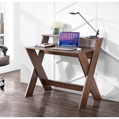 Ledel Wood Home Office Computer Desk Writing Desk With Open Shelf