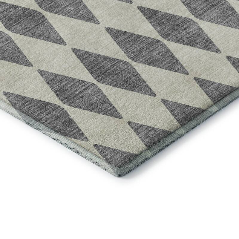 Premium Washable Super Soft Modern Diamond Mayfield Rug