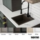 preview thumbnail 6 of 15, Karran QT-825 Drop-in 15-3/4" Single Bowl Quartz Composite Kitchen Sink