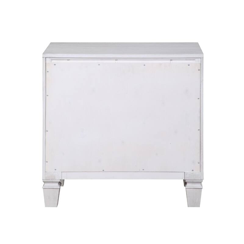 Two-tone Finish Nightstand with 2 Drawers