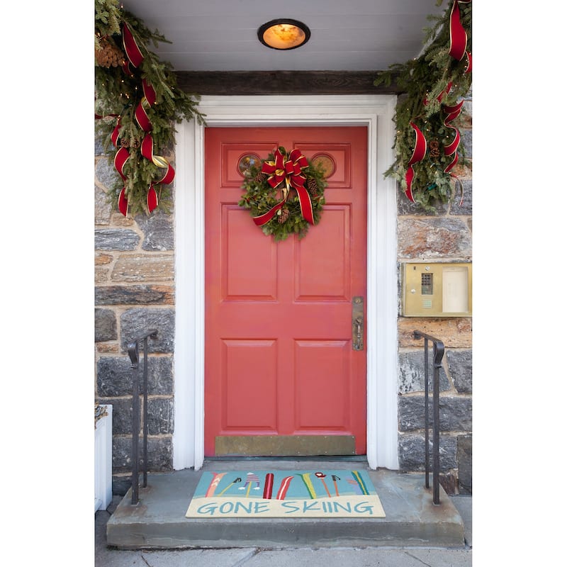 Liora Manne Frontporch Gone Skiing Indoor/Outdoor Mat - 24" x 36"