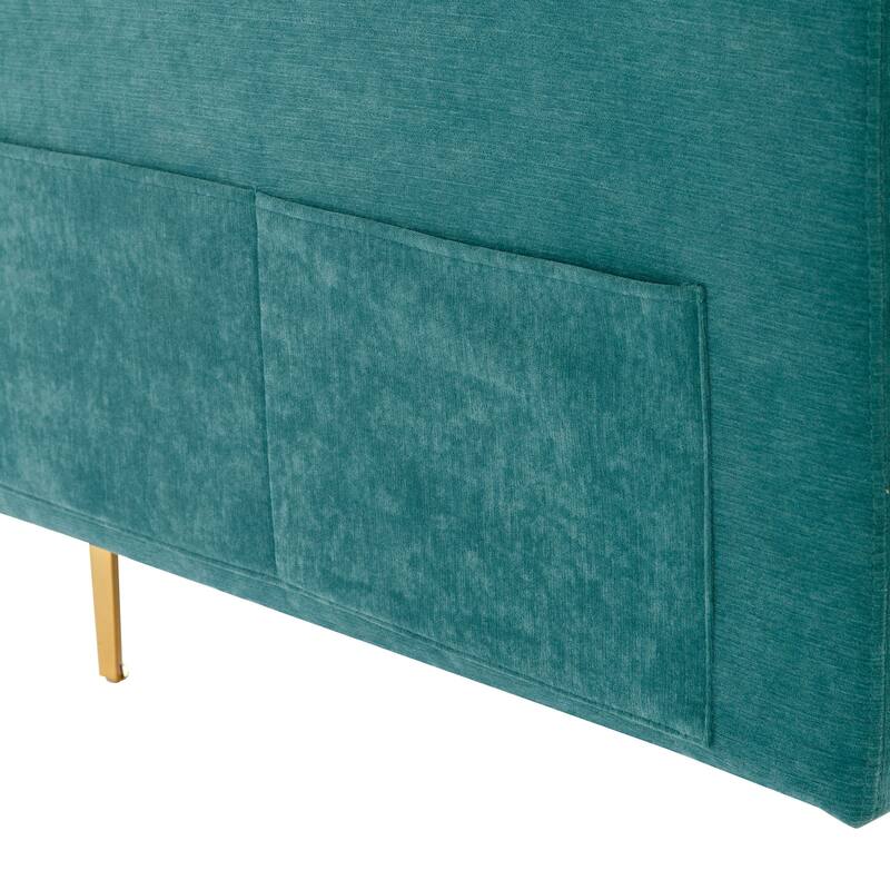 110" L-Shape Convertible Sectional Sofa Couch