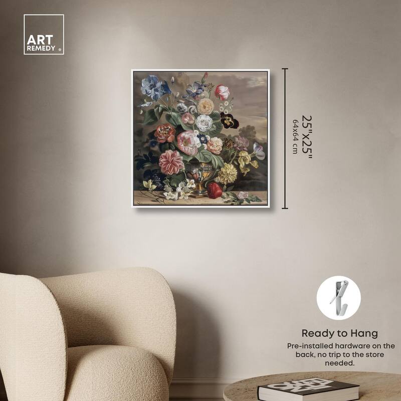 Classical Dream Vase II Canvas by Art Remedy