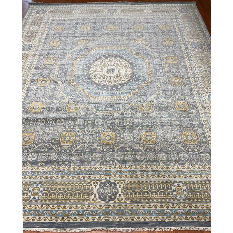 HERAT ORIENTAL Handmade Mamluk Wool Rug - 12'2" x 15'