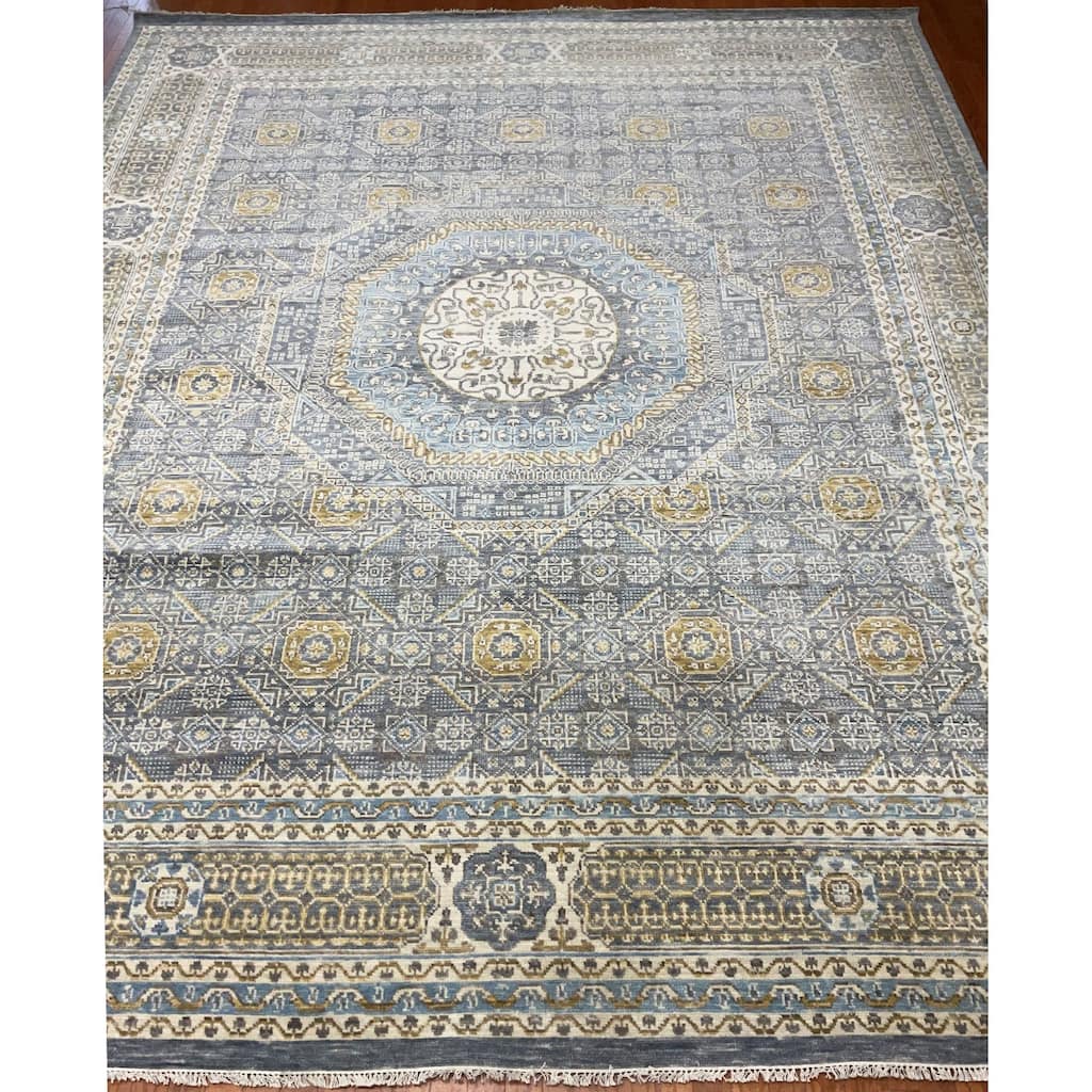 HERAT ORIENTAL Handmade Mamluk Wool Rug - 12'2" x 15'