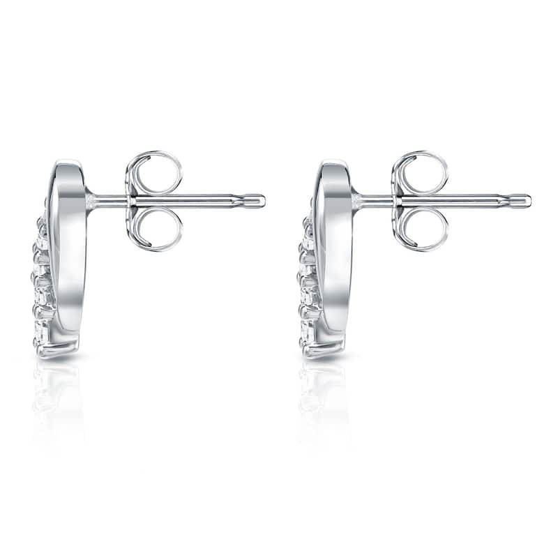 Auriya 14k White Gold 1/4ctw 5-Stone Diamond Earrings (H-I, SI1-SI2)