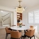 preview thumbnail 10 of 26, 48 in. Indoor Modern Ceiling Fan with Light Gold Retractable Crystal Chandelier Fan with Remote for Kitchen Living Room