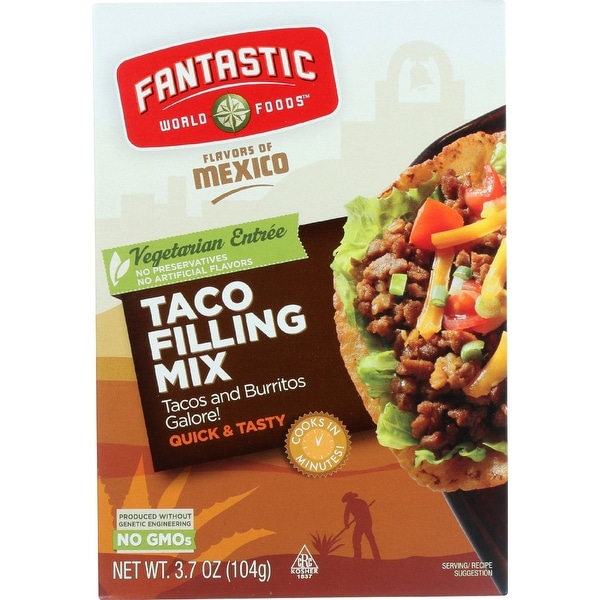 Fantastic World Foods Mix - Taco Filling - 3.7 oz - case of 6 - 2 Pack