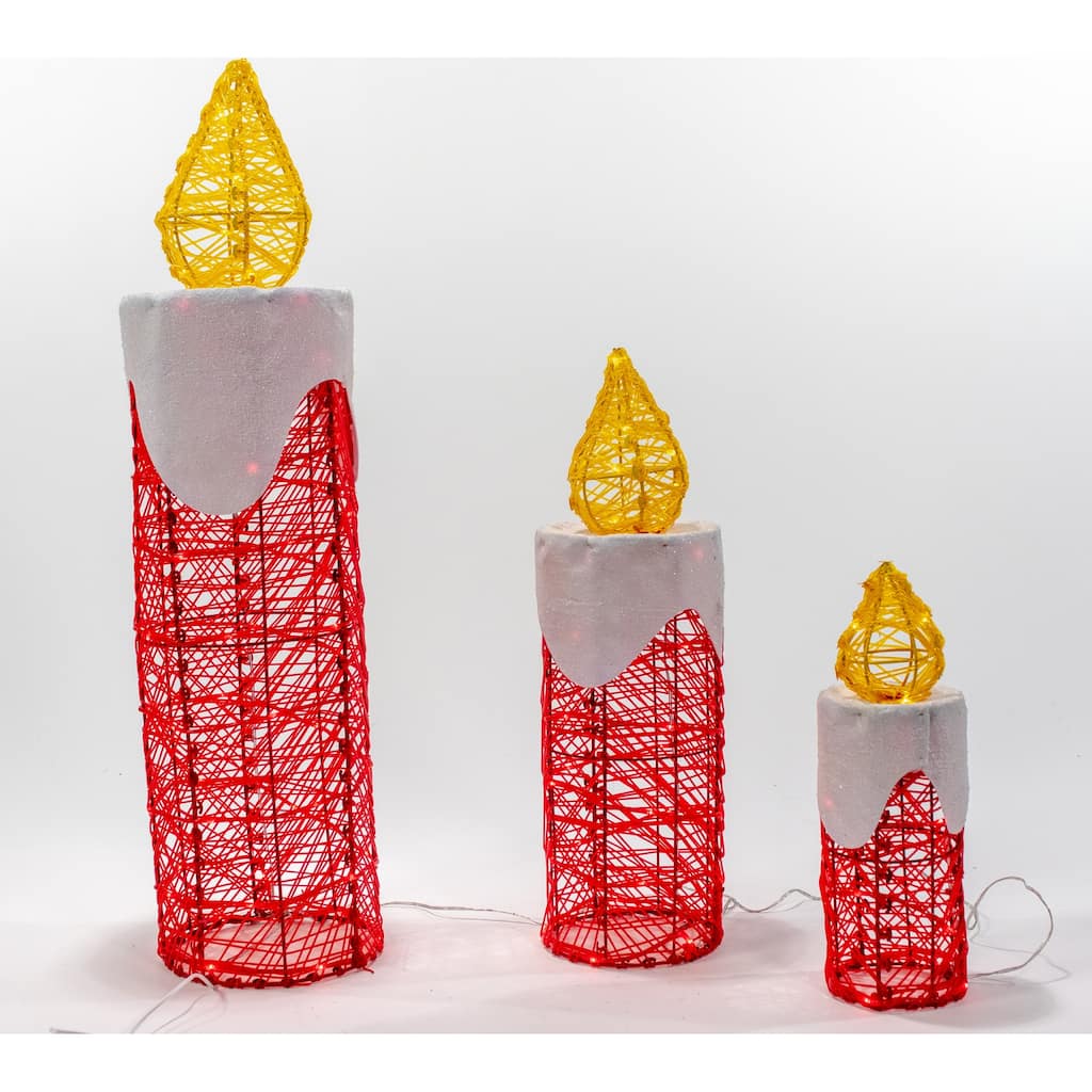 Christmas 3 ft. Flex Micro LED Light Candle Set