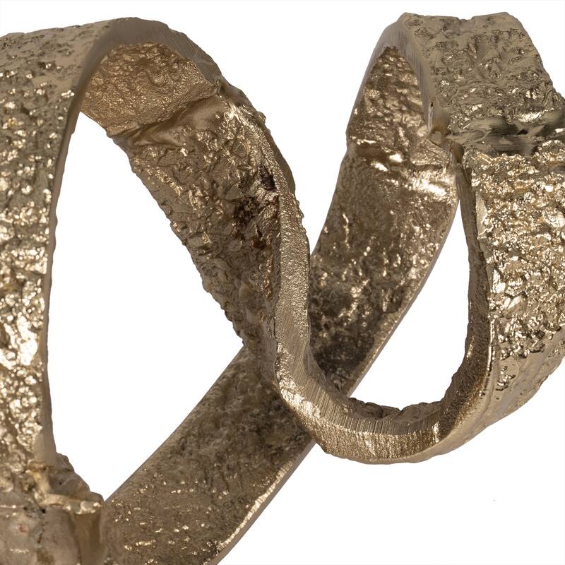 Sagebrook Home Metal, 27" Swirly Table Object, Novelty, 8"H, Solid Color - 27" x 10" x 8"