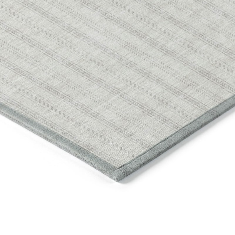 HomeRoots Striped Transitional Rectangle Outdoor Rug