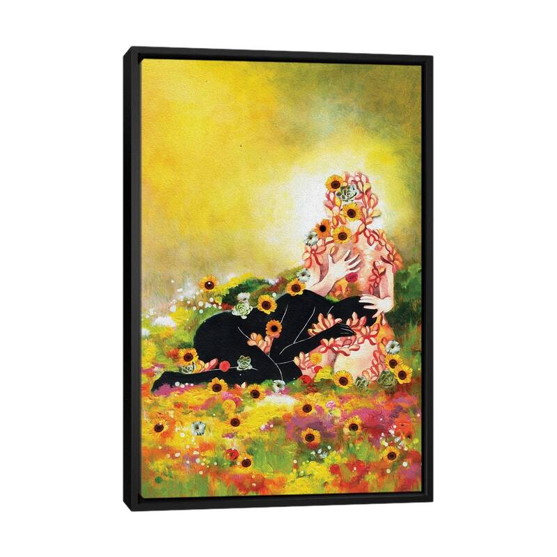 iCanvas "Healing My Younger Self" by Pride Nyasha Framed Canvas Print - Black - 40x26