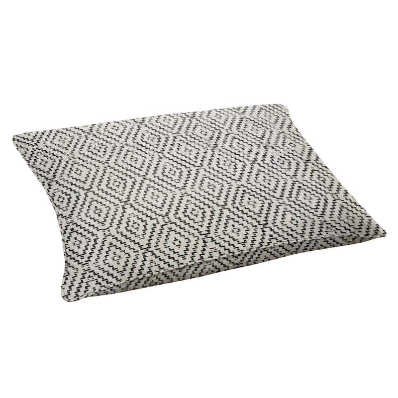 Sorra Home Sunbrella Outdoor Corded Floor Pillow Single - Capra II Shadow