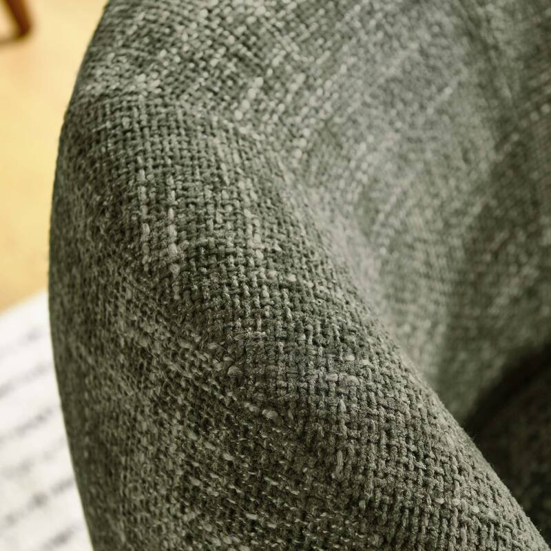 Vesta Chenille Fabric Upholstered Swivel Chair