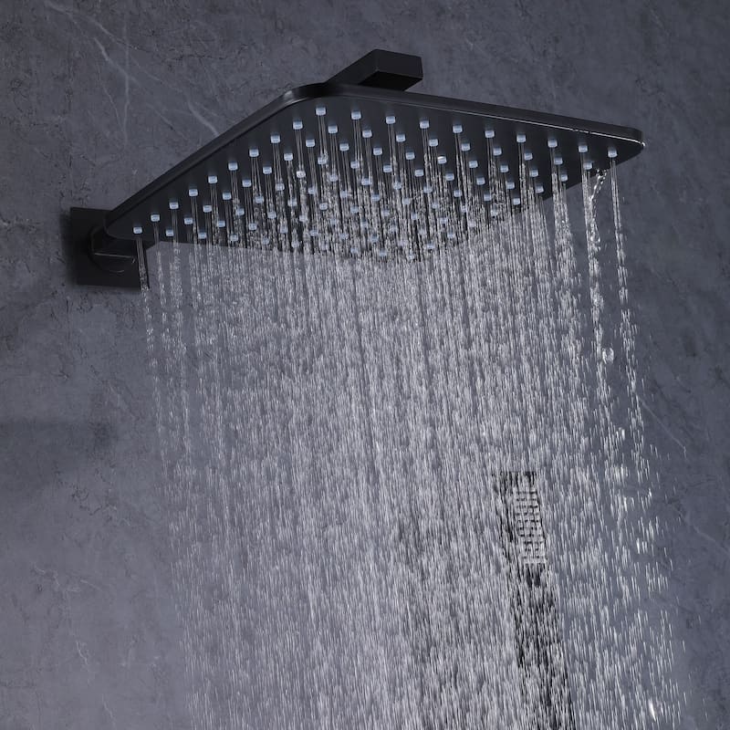 Thermostatic Shower System With Rough-in Valve Bathroom Shower Faucet With Hand Shower And Body Jet Rain 10 Inch Shower Head Set