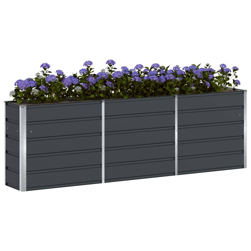 vidaXL Planter in Steel - 39.37 x 15.75 x 17.72"
