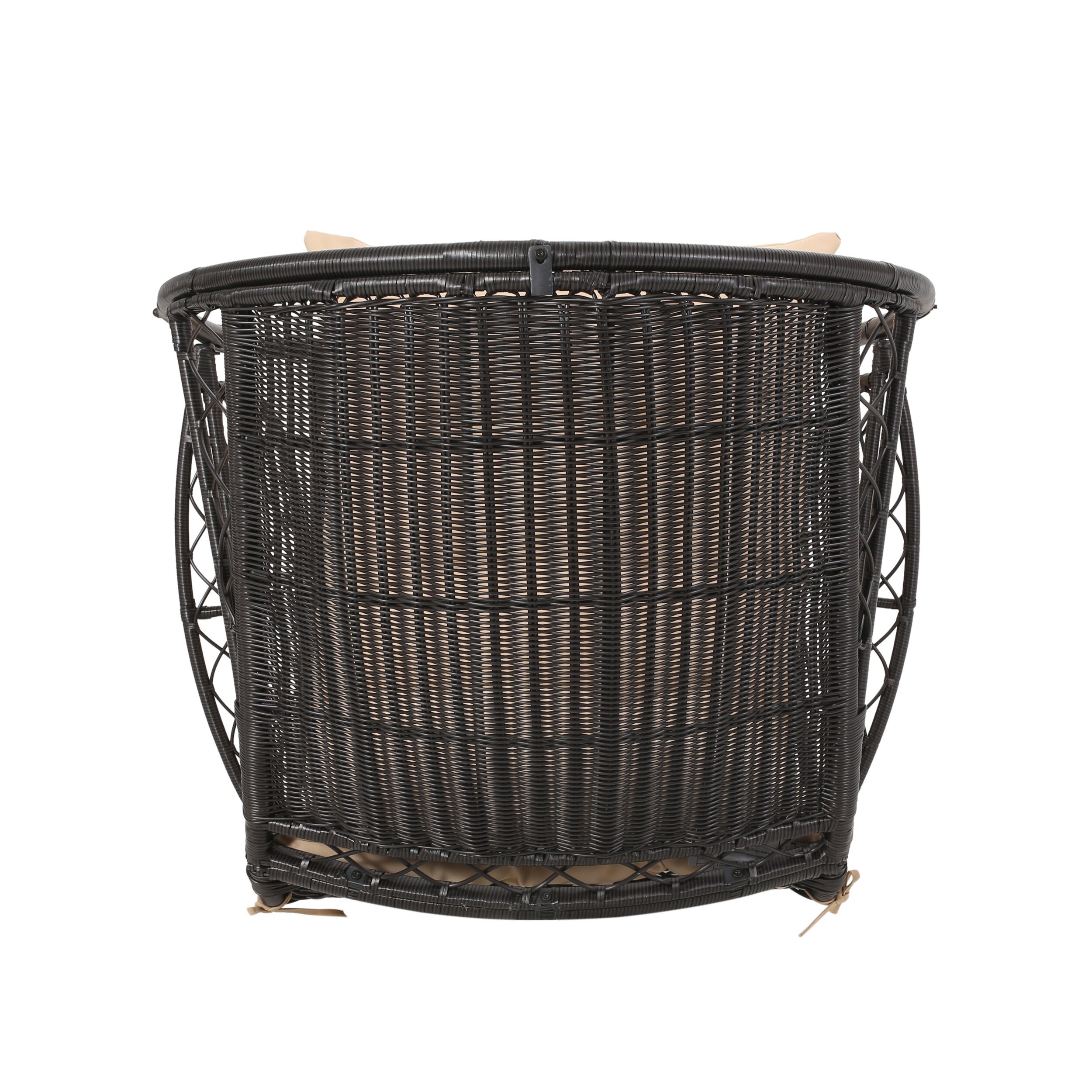 Wicker Standing Basket Chair Egg Chairs Patio Lounge Chair(w