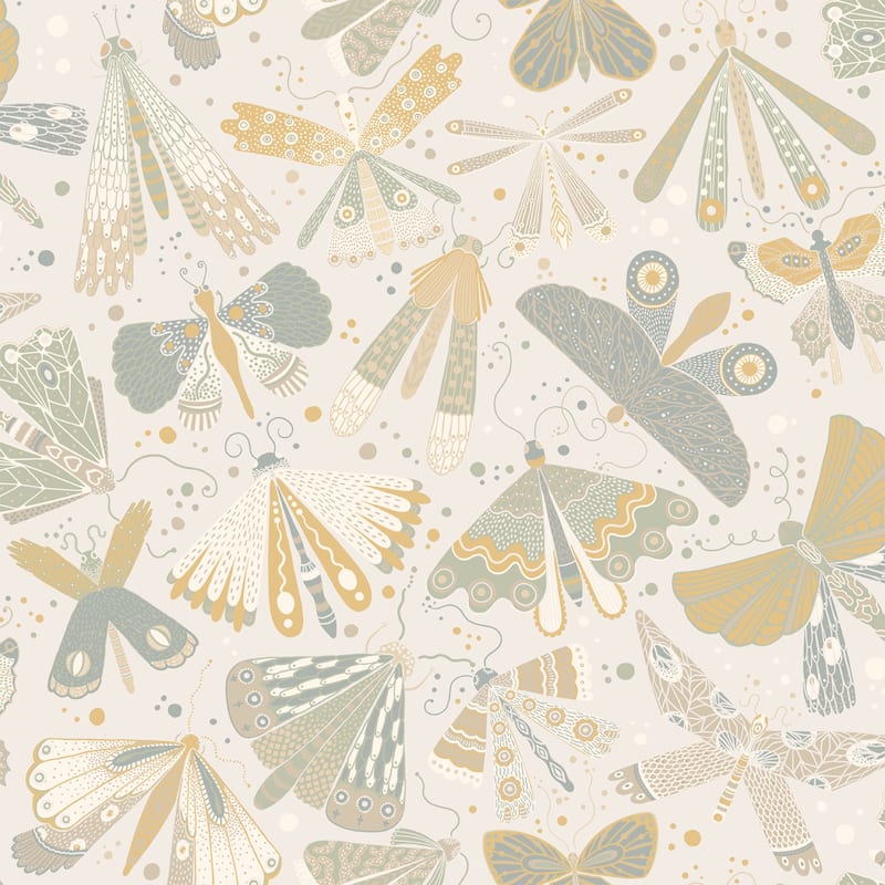 A-Street Prints Flyga Light Blue Bonanza Wallpaper
