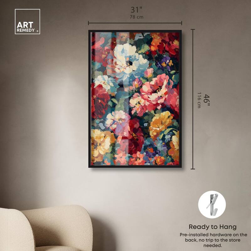 Garden Tapestries I Shadowbox by Art Remedy