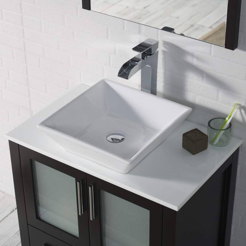 Blossom Sydney 30" Bathroom Vanity with Ceramic Vessel Sink and Mirror