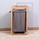 preview thumbnail 5 of 5, Bathroom Laundry Basket Bamboo Storage Basket - 15.74 x 13.78 x 23.82 inches