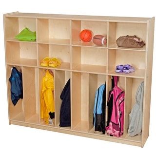 Contender 60" wide 8-Section Kids Locker with Hooks and Cubbies - 60