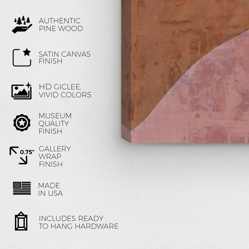 Wynwood Studio Canvas Abstract Blara Bronze and Copper Modern & Contemporary Wall Art Canvas Print