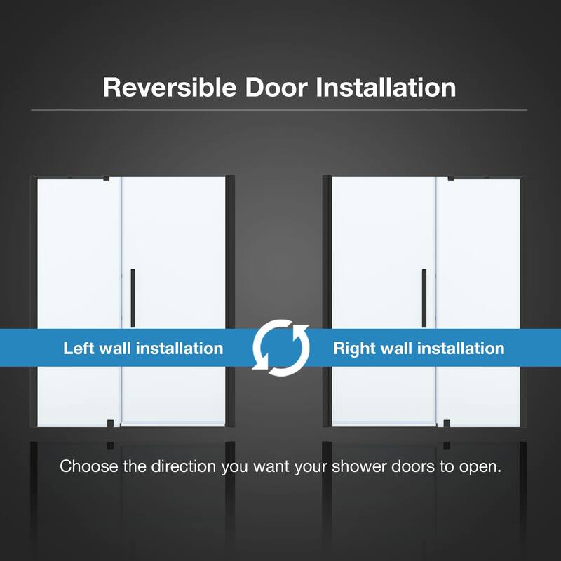 Pasadena Alcove Frameless Pivot Shower Door, 2025