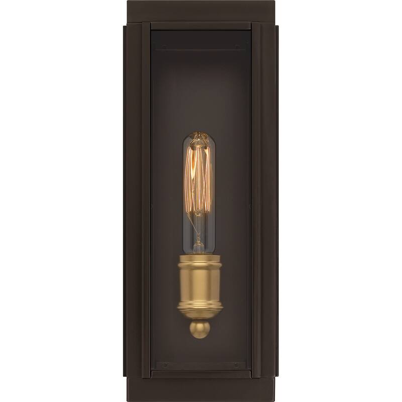 Avon 1-Light Western Bronze Outdoor Wall Lantern