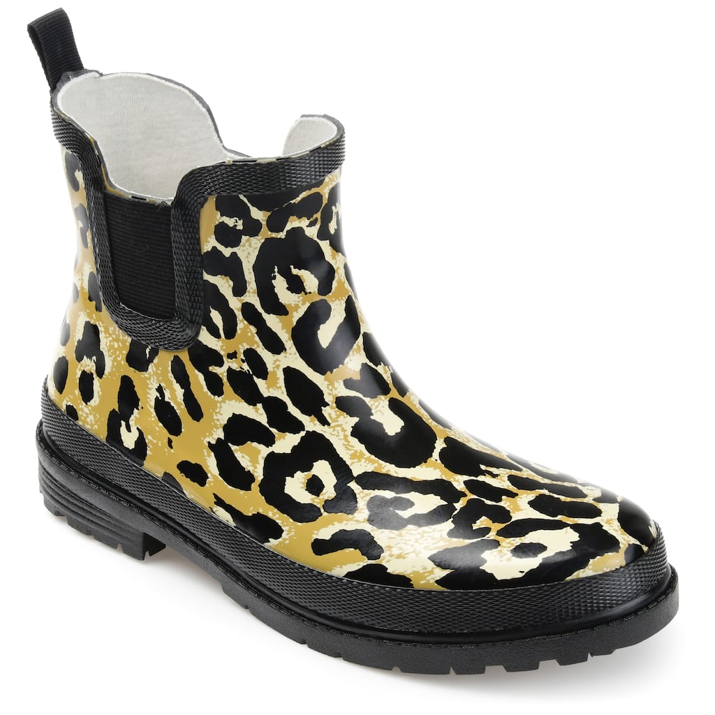 Journee Collection Women's Tekoa Block Heel Rain Boots