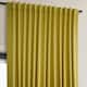 Exclusive Fabrics Faux Linen Extra Wide Room Darkening Curtain Panel