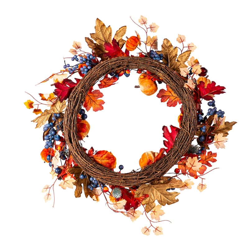 Harvest Pumpkin Wreath