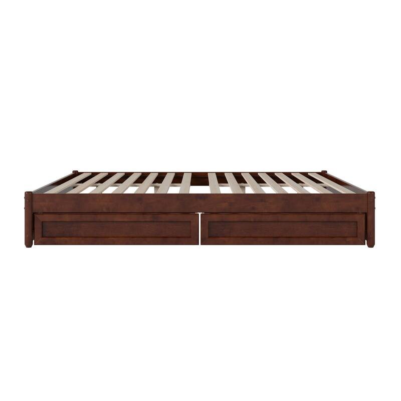 Barcelona Panel Platform Bed with Storage Drawers