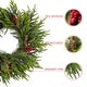 preview thumbnail 5 of 11, Glitzhome Christmas Greenery PE Dripping Wreath & Teardrop Set