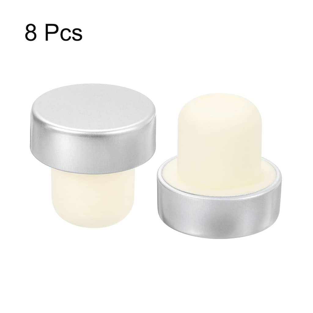 8Pcs T-shaped Stoppers, 0.91inch Cork Wine Stopper Wine Bottle Corks