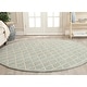 preview thumbnail 12 of 101, SAFAVIEH Handmade Chatham Carlota Modern Moroccan Wool Rug 7' Round - Light Blue/Ivory - Round
