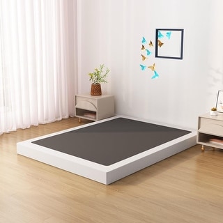 Low Profile 6-Inch King Size Metal Box Spring with Fabric Cover, Noise ...