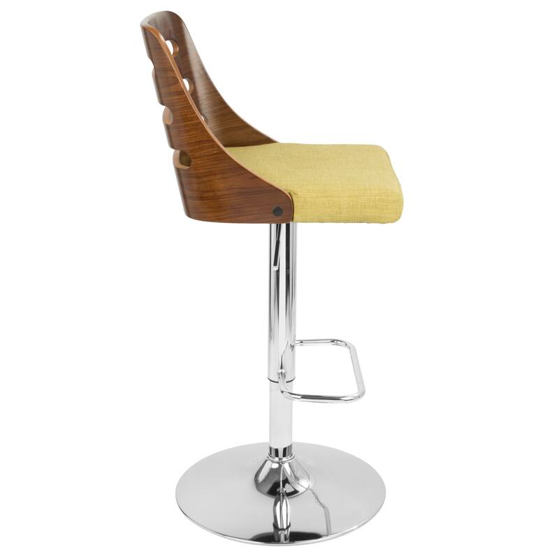 Carson Carrington Oglala Adjustable Bar Stool with Rounded Rectangle Footrest (Set of 2)