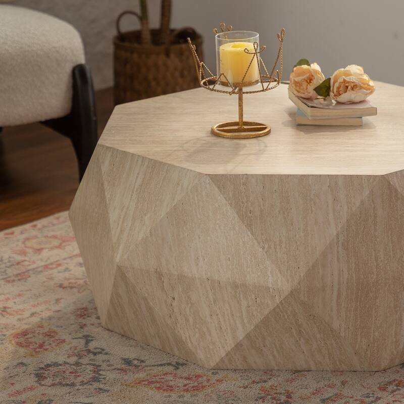 Modern Farmhouse Coffee Table Drum Coffee Table