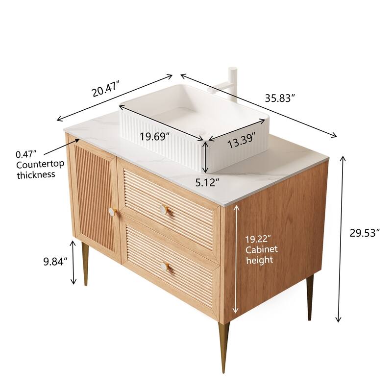 Freestanding Bathroom Vanity with Sink