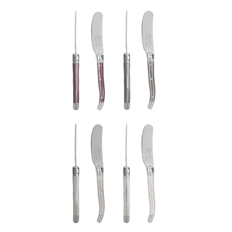 French Home 8-Piece Laguiole Spreader Set - Warm Spice