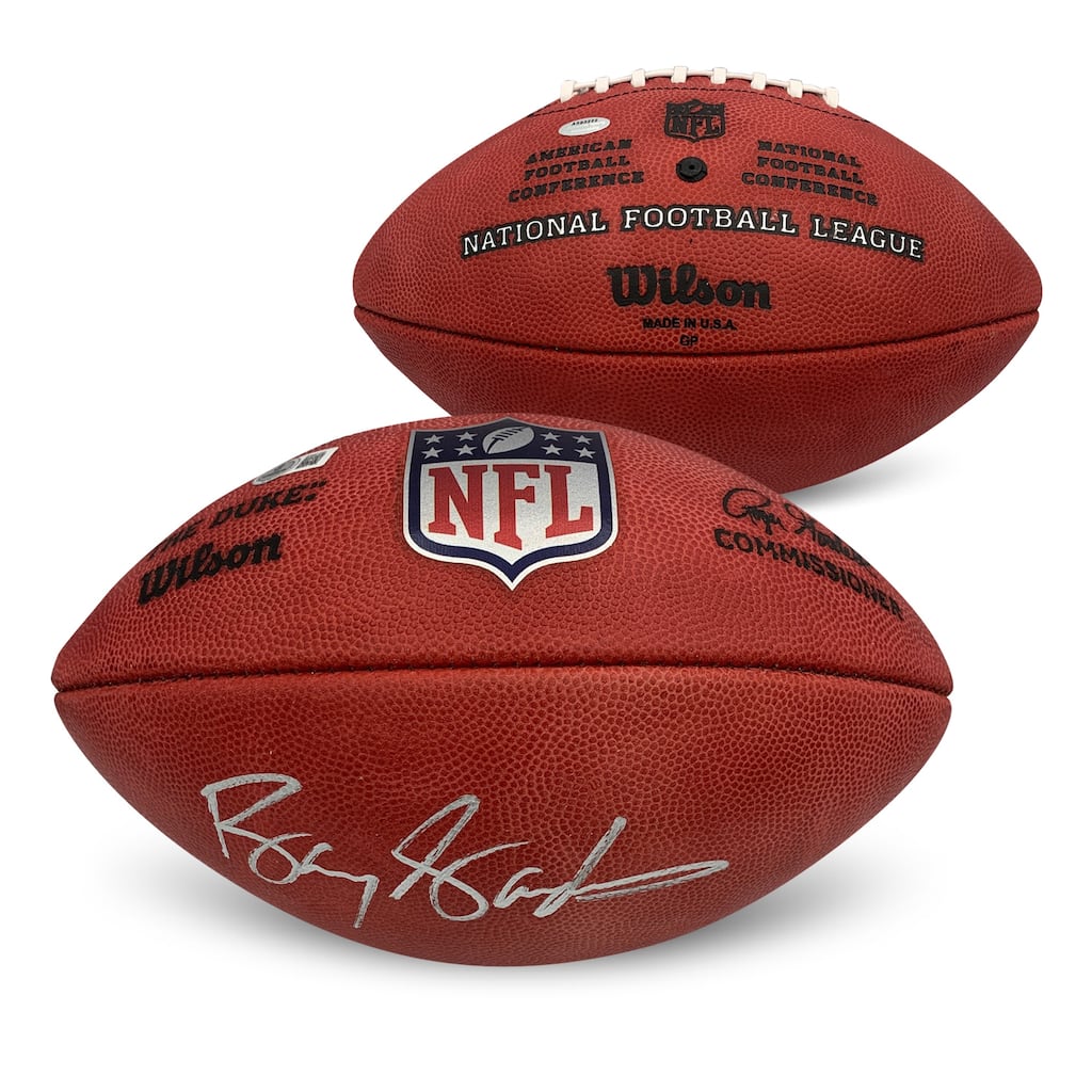 Barry Sanders Autographed NFL Signed Duke Authentic Game Football Beckett COA - 8' x 11'