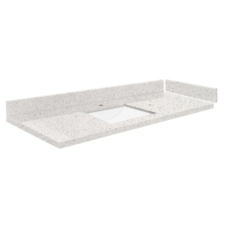 Transolid VT49.5x22-1RU-1 Silestone 50" Quartz Vanity Top with