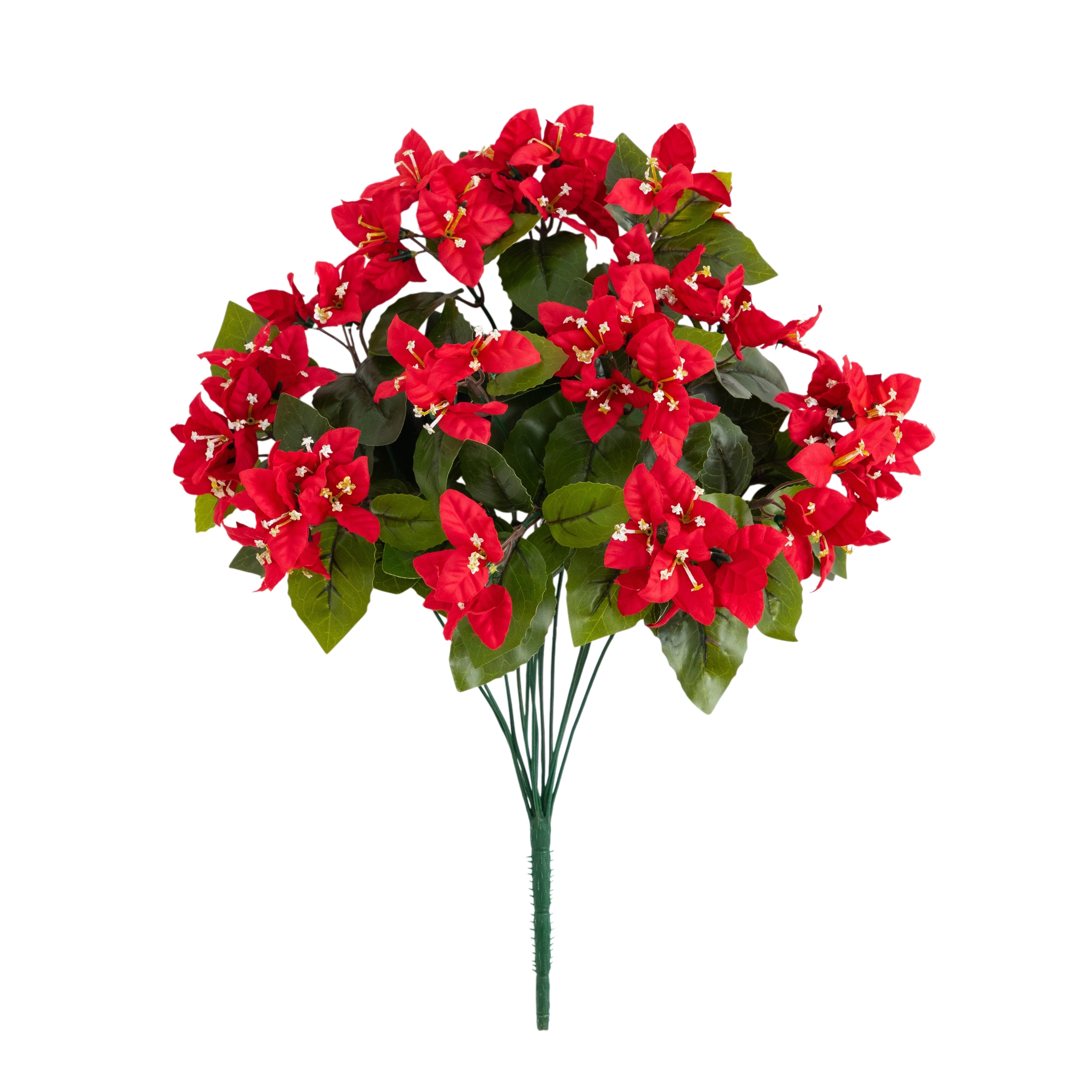 19-in UV Resistant Artificial Bougainvillea Bush - Set of 4