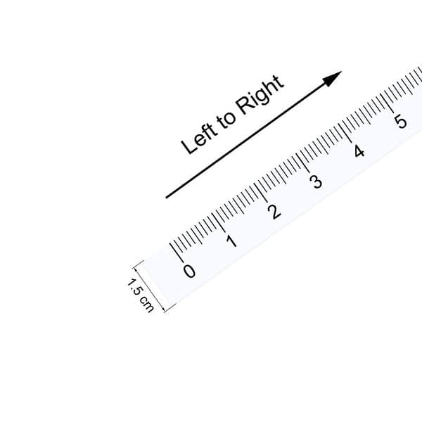Adhesive Backed Tape Measure 200cm Left to Right Workbench Ruler - Bed ...