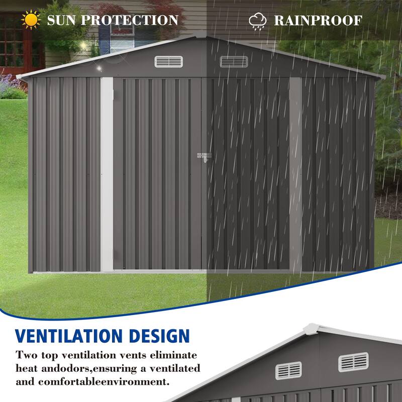 10x8FT Outdoor Storage Shed