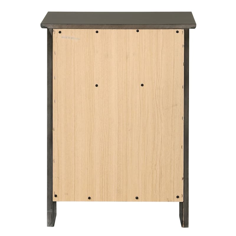 Izzy 1-drawer and Cabinet Wooden Nightstand