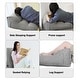 preview thumbnail 52 of 70, WOWMAX Back Rest Wedge Support Pillow Daybed Pillow