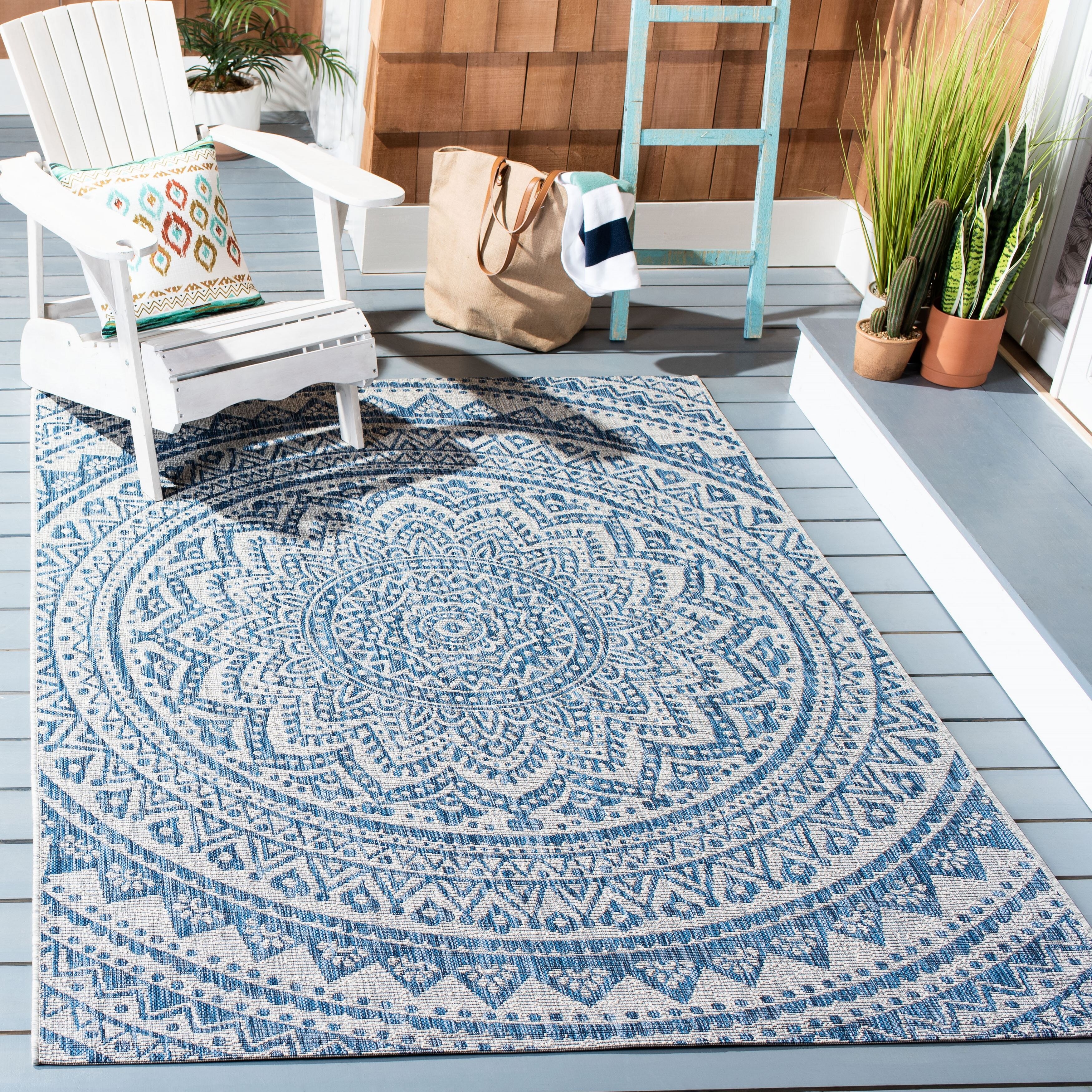 Shop Black Friday Deals On Safavieh Courtyard Madelijne Indoor Outdoor Rug On Sale Overstock 31690712