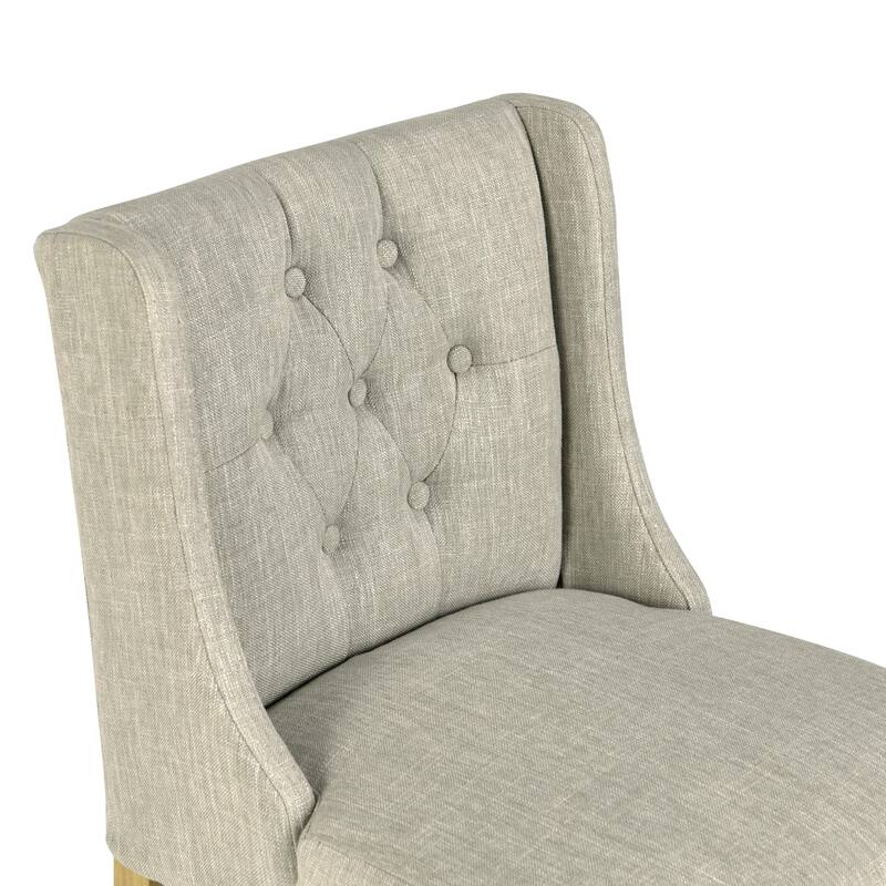The Gray Barn Flying Hawk Tufted Upholstered 24-inch Counter Stool